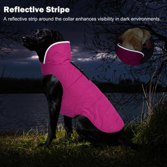 Petglad manteau hiver chien fermeture etanche, protege du vent et de la pluie legere.