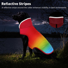 Petglad manteau hiver chien reglage velcro, ajustement rapide et sûr.