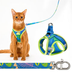 Harnais PetThem anti-évasion pour chat, sécurité et tranquillité pendant les sorties.