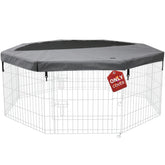 PETIME Housse supérieure pour enclos 24 pouces, ombre et sécurité.
