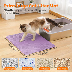 Structure alvéolaire double-couche Petinstinct retient les grains et facilite le nettoyage.