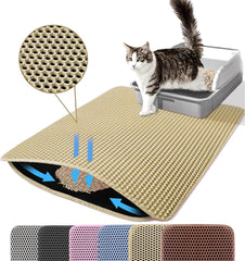 Petinstinct Tapis Litière Chat vue d ensemble, capte les débris pour sols propres