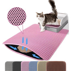 Tapis Petinstinct XL 30x22 rose, capte les débris et protege les sols.