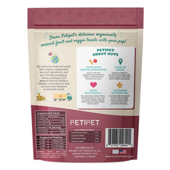 Ingrédients naturels Petipet affichés avec curcumine et pommes pour digestion.