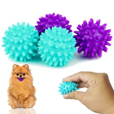 Balle épineuse Petite Paws 1,8 po en violet, idéale pour l’amusement des petits chiens