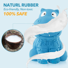 Jouet Petizer hippo bleu avec sifflet intégré pour amusement