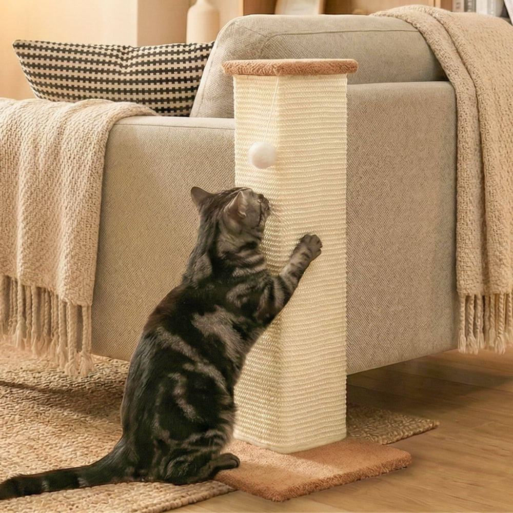 PETKARAY grattoir angulaire sisal: espace de griffage vertical protégeant les meubles.