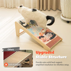 PETKARAY grattoir chat art sisal assemblage rapide, prêt en minutes