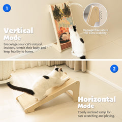 PETKARAY grattoir chat art sisal griffes douces, option de détente et de jeu