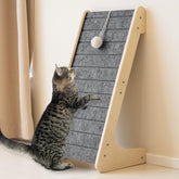PETKARAY grattoir-chat-feutre-l: espace griffage stable et confortable pour chats de toutes tailles.