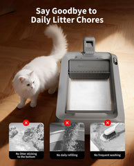 PETKIT Crystal Litter, couvercle étanche aidant à contenir les odeurs.