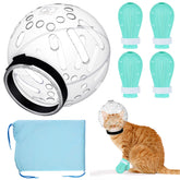 Casque PETKNOWS pour chat – design élégant facilitant le toilettage en douceur.