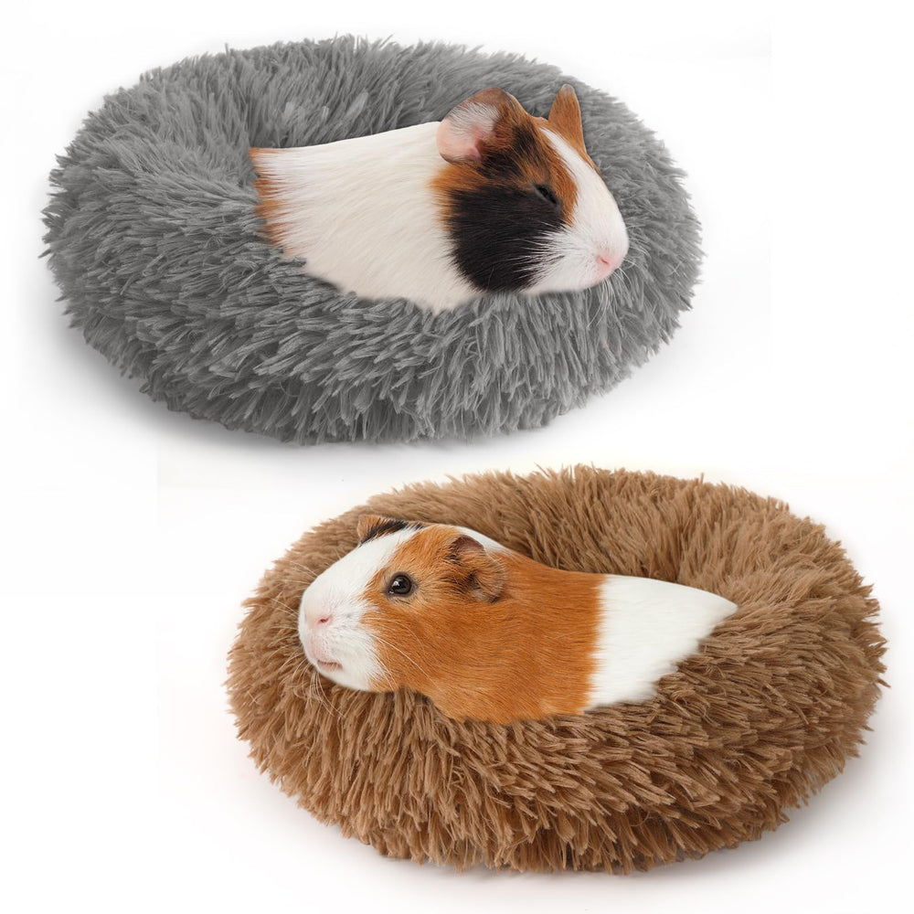 PETKNOWS lits doux pour cochons d’Inde, ensemble 2 pièces, confort immédiat.