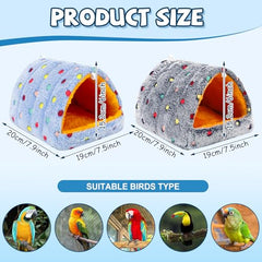 Nid d'oiseau PETKNOWS en peluche chaude apporte chaleur et confort.