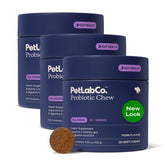 PetLab Co Probiotiques pour chiens: friandises molles soutenant la digestion et le confort quotidien.