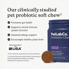 PetLab Co Probiotiques chien – prébiotiques et inuline pour la digestion