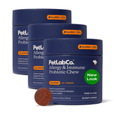 Bouchées PetLab Co. saveur porc, soutien allergies et immunité chien.