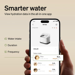 Alertes en temps réel sur l’application pour hydratation et état de l’appareil