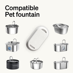 Filtre PETLIBRO: couche coton-charbon-ionique, eau au goût amélioré.