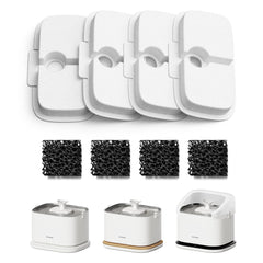 Filtre PETLIBRO pour fontaine chat – ensemble 4 packs, remplacement rapide.