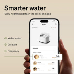 Fontaine PETLIBRO sans pompe pour entretien simplifié et durabilité.