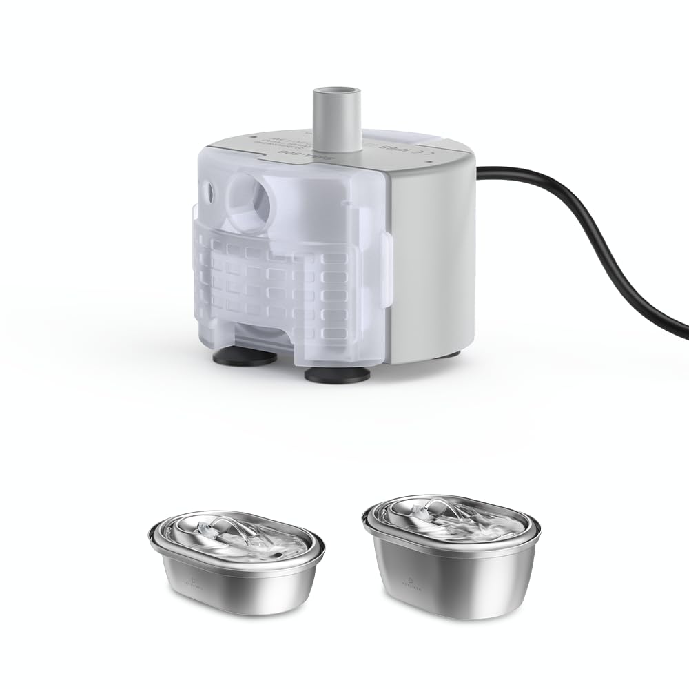 Pompe PETLIBRO de remplacement pour fontaine chat en inox, fluide et silencieuse, idéale en secours.
