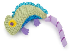 Petlinks HappyNip Crinkle Chameleon utilise la jute naturelle pour des jeux actifs et excitants.