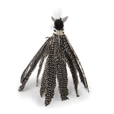 Jouet Petlinks HappyNip Zippy Zebra avec plumes longues favorise l'exercice.