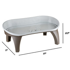 PETMAKER bols inox doubles pour repas propres et ordonnés.