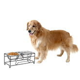 PETMAKER: ensemble de bols chien en acier inoxydable, capacité 40oz prête pour repas.