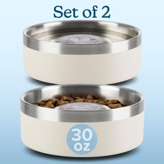 PETMAKER: bol inox versement lent avec plateforme centrale.