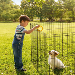 PETMAKER porte-double-verrou, acces facile et securite renforcee pour le parc.
