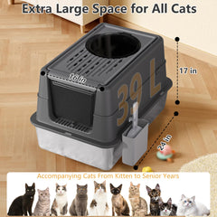 PetMarket ouverture 180° facilite le nettoyage quotidien sans retirer le couvercle