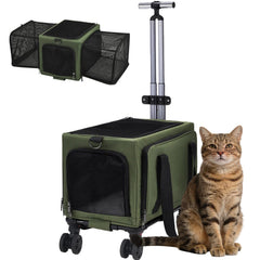 Porte-animal Petmarket roulant, pratique pour voyager en avion avec chien ou chat.