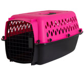 Petmate chenil chien fashion rose 23 pouces avant, léger et sûr pour le voyage.