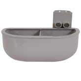Petmate Double Diner sur cage gris petit, remplissage extérieur pratique.