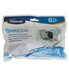 Filtre Petmate Fresh Flow gris, vue de face, améliore le goût et la fraîcheur de l'eau