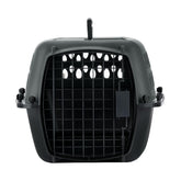 Petmate caisse pour chien 23po, extérieur gris sombre, transport sûr jusqu'à 15 livres.