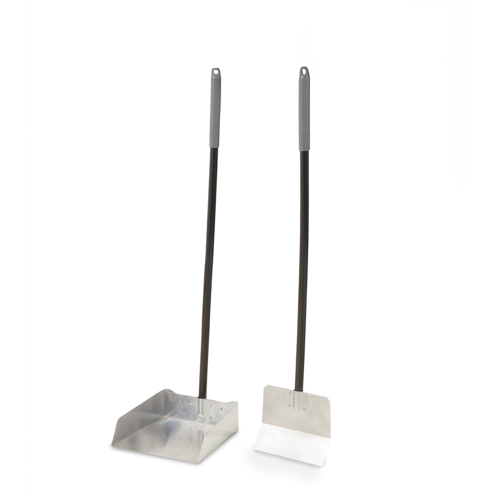 Pelle et pan en aluminium Petmate Clean Response, grande taille, facilite le nettoyage en extérieur.
