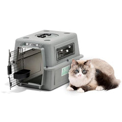 Petmate Sky Kennel – fermeture rapide et sécurité de transport.