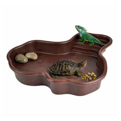 Petmolico bol eau réptile design rivière favorisant l'exercice et le bain.