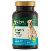 PetNC Natural Care levure de bière pour chien, emballage visible, soutien potentiel peau saine.