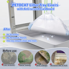 Liner PETOCAT avec fermeture à cordon pour une élimination propre.