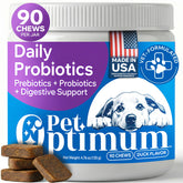PetOptimum probiotiques chien — friandises faciles à consommer favorisant digestion et bien-être quotidien.