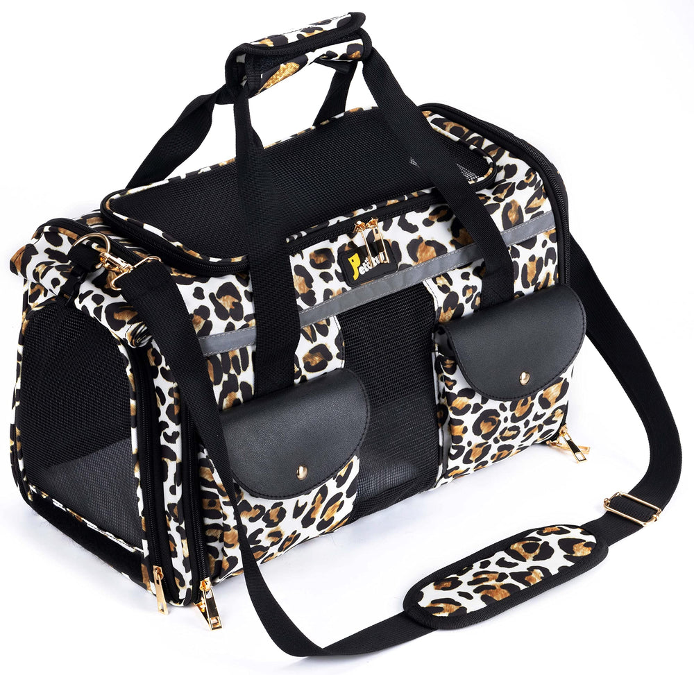 Sac Petotw transport Léopard, pratique pour petit chien ou chat lors des trajets.