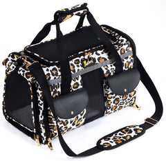 Sac Petotw transport Léopard, pratique pour petit chien ou chat lors des trajets.