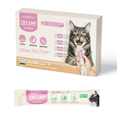 PETPHABET tubes saumon : friandise savoureuse pour récompenser votre chat.
