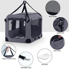 Ventilation 360° et vue claire pour votre chien pendant les trajets.