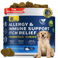 Friandises Petrivium contre allergie chien, soulagement démangeaisons.