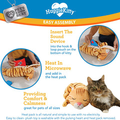 HuggieKitty-chat-orange – peluche câline et visuel attrayant pour le jeu.